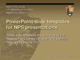 PowerPoint slide templates for NPS presentations