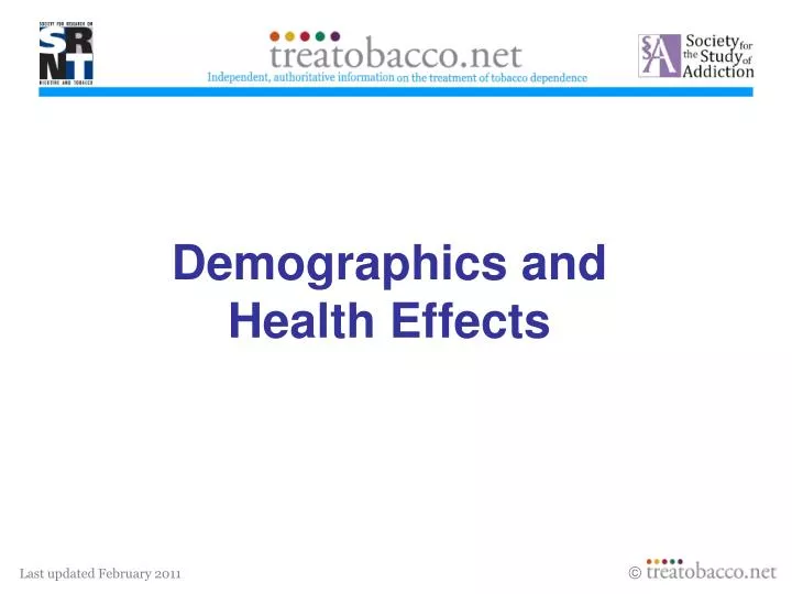 demographics and health effects