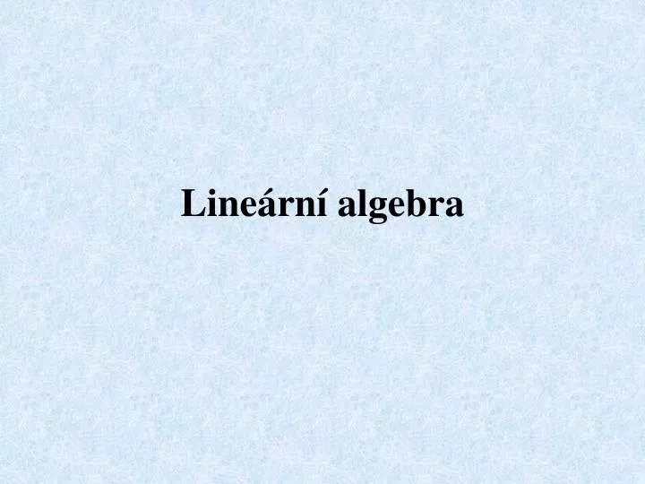 line rn algebra