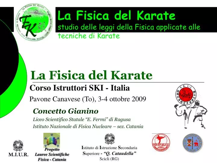 la fisica del karate