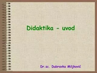 didaktika uvod