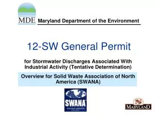 12-SW General Permit