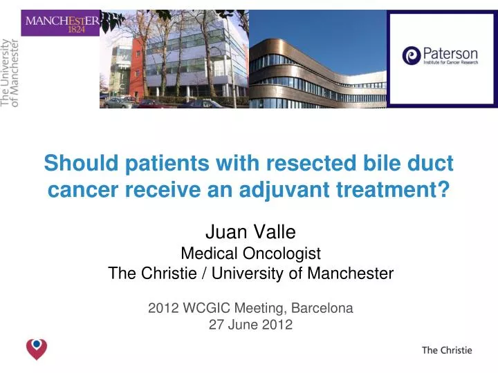 should patients with resected bile duct cancer receive an adjuvant treatment