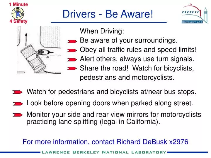drivers be aware