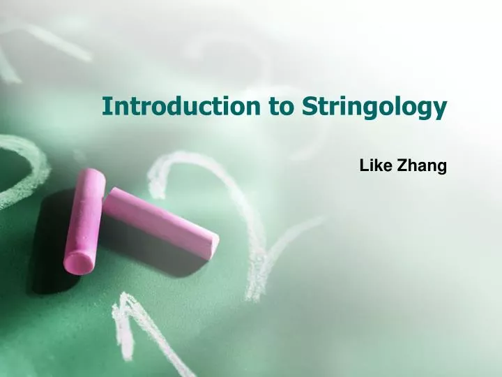 introduction to stringology