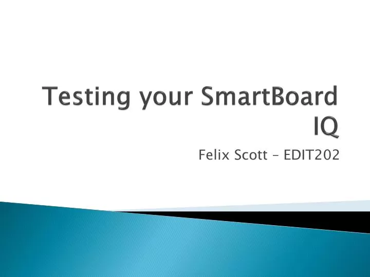 testing your smartboard iq