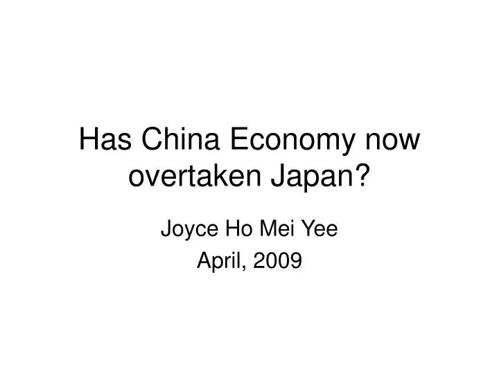 has china economy now overtaken japan