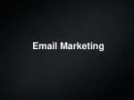 Email Marketing - slide 1