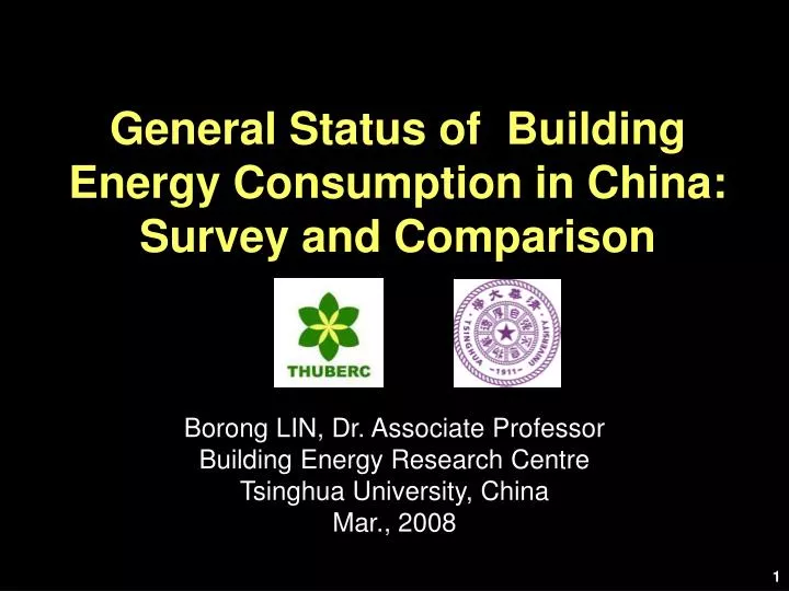 general status of building energy consumption in china survey and comparison