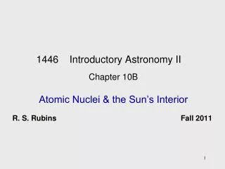 1446 Introductory Astronomy II