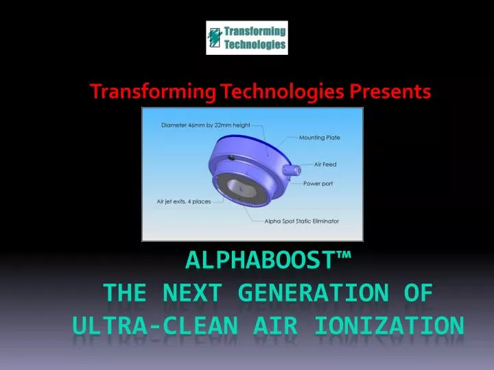 transforming technologies presents