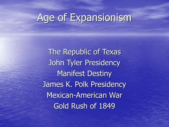 age of expansionism