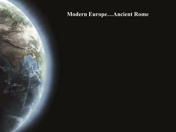 modern europe ancient rome