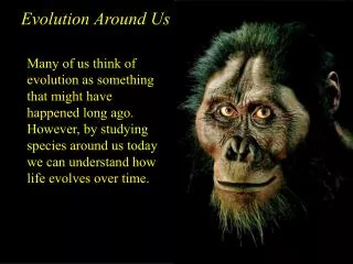 Evolution Around Us