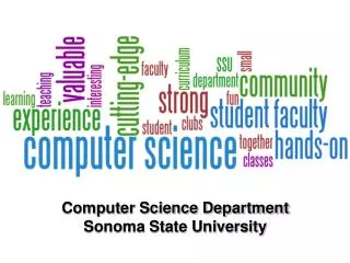 Computer Science Department Sonoma State University