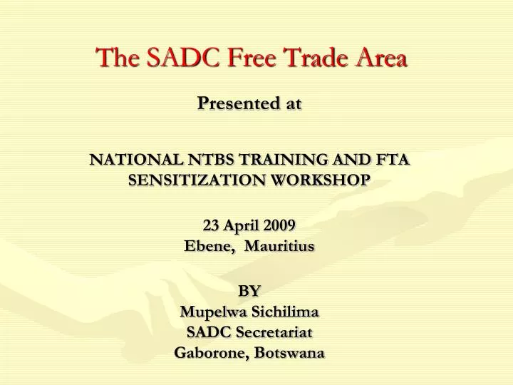 the sadc free trade area