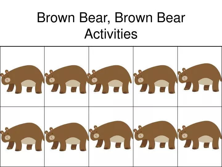 brown bear brown bear activities