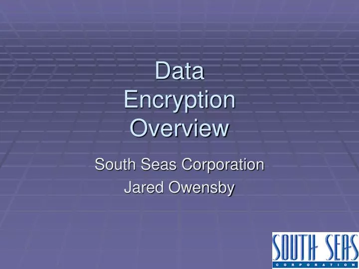 data encryption overview