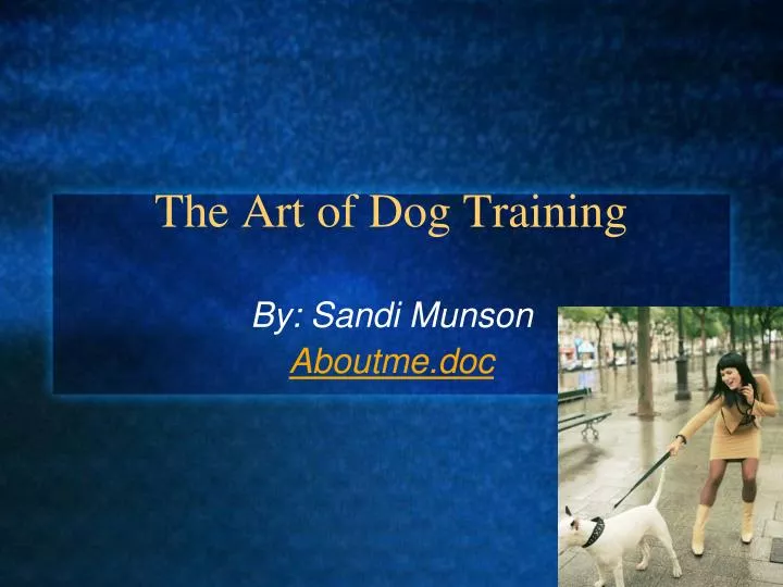 the art of dog training
