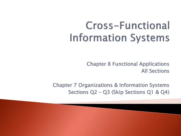 cross functional information systems