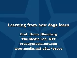 Learning from how dogs learn