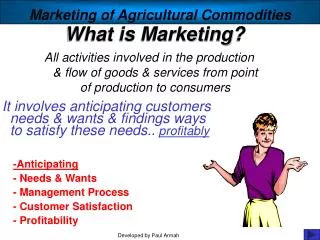 What is Marketing?