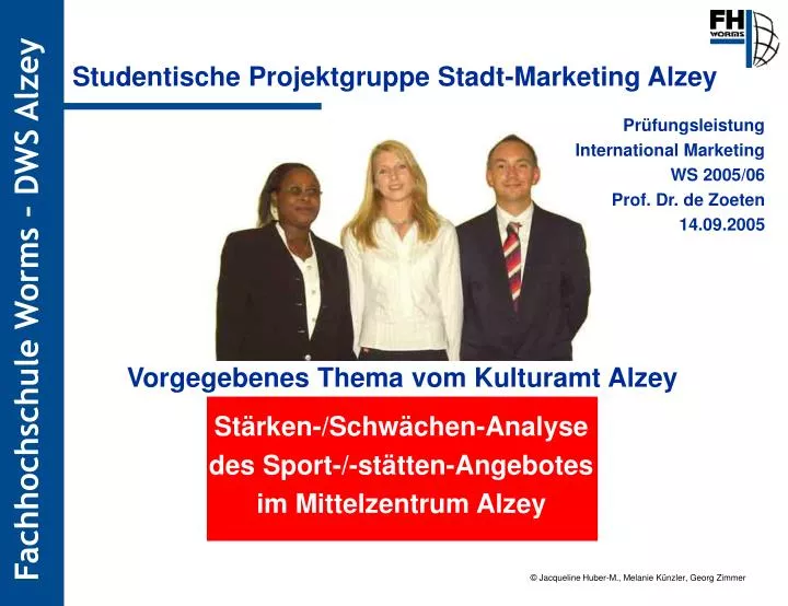 studentische projektgruppe stadt marketing alzey
