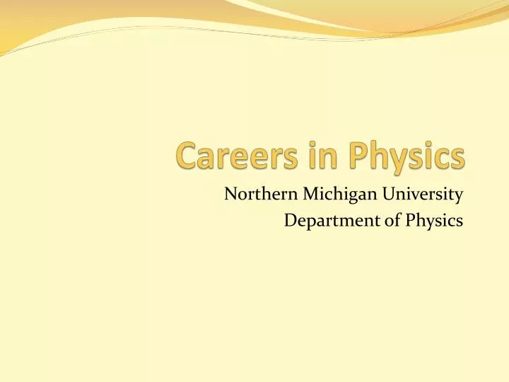 careers in physics