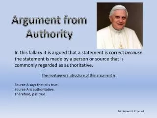 Argument from Authority