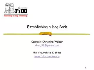 Establishing a Dog Park