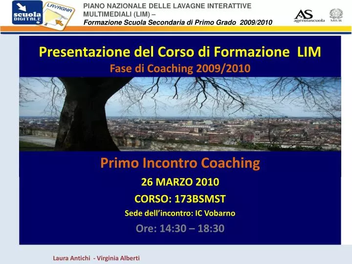 presentazione del corso di formazione lim fase di coaching 2009 2010