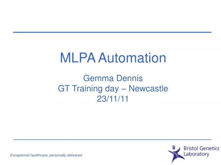 mlpa automation gemma dennis gt training day newcastle 23 11 11