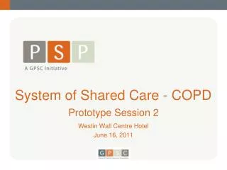 System of Shared Care - COPD