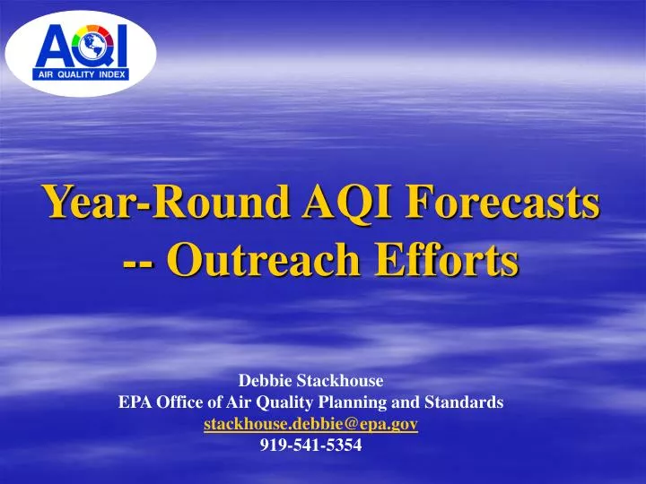 year round aqi forecasts outreach efforts