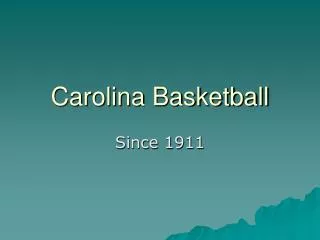Carolina Basketball