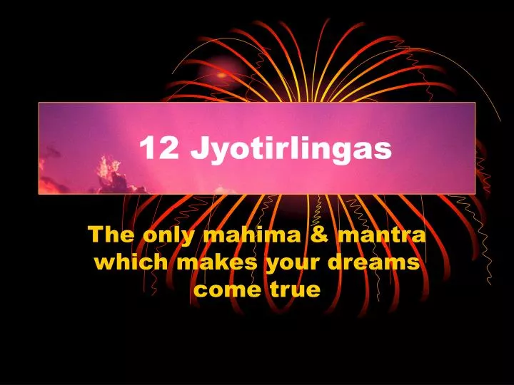 12 jyotirlingas