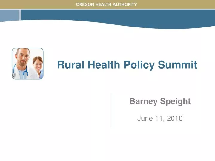 rural health policy summit