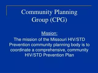 Community Planning Group (CPG)