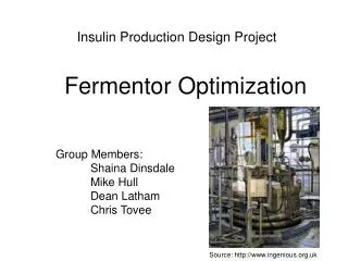 Insulin Production Design Project