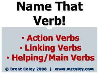 Name That Verb!