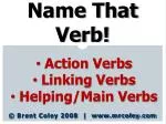 Name That Verb! - slide 1