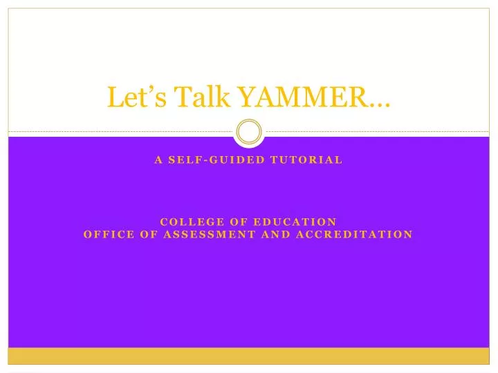 let s talk yammer