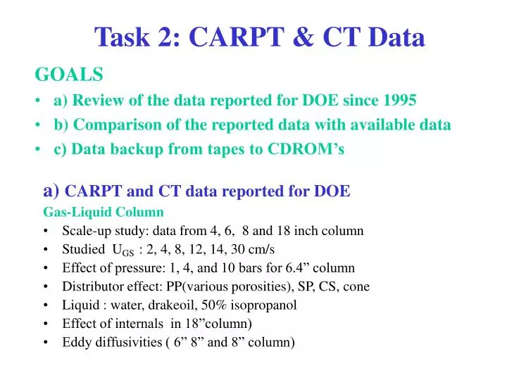 task 2 carpt ct data