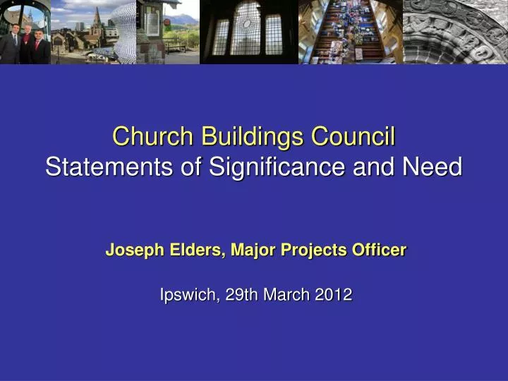 church buildings council statements of significance and need