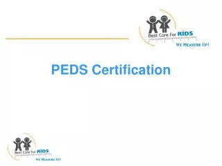 PEDS Certification