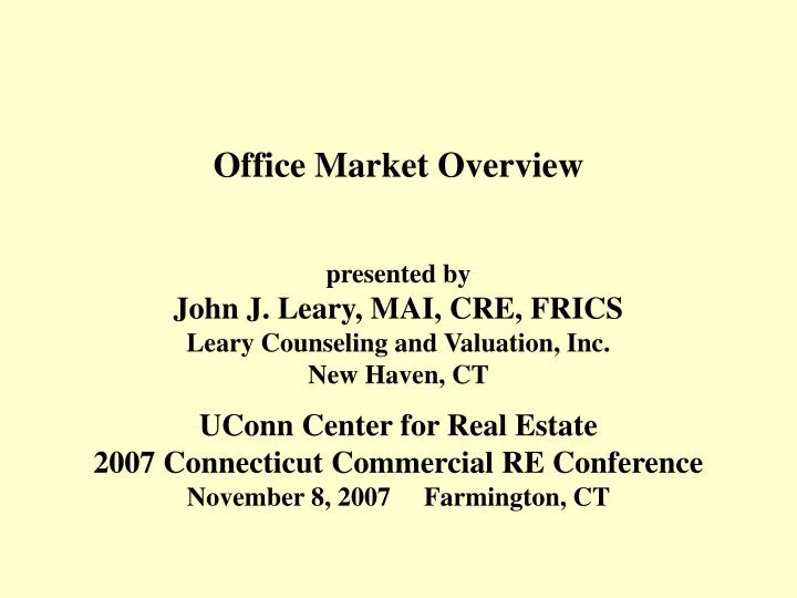 office market overview