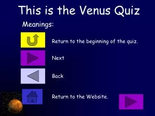 This is the Venus Quiz
