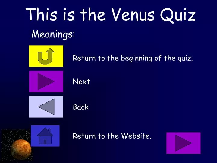 this is the venus quiz