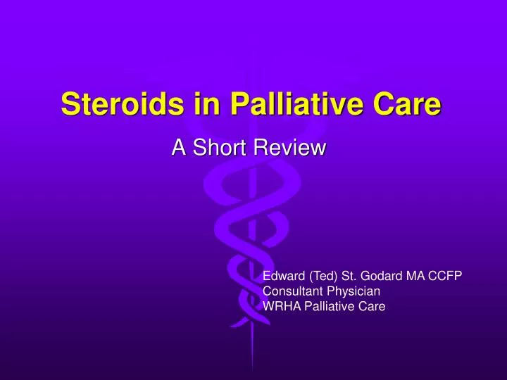 steroids in palliative care