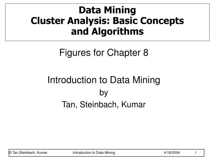 data mining cluster analysis basic concepts and algorithms